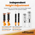 Adjustable Coilover Lowering Kit for Honda Civic FB FG (2012-2015)