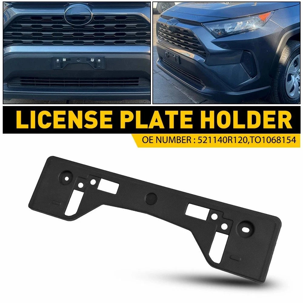 Front Bumper License Plate Bracket for Toyota RAV4 Prime (2020–2024)