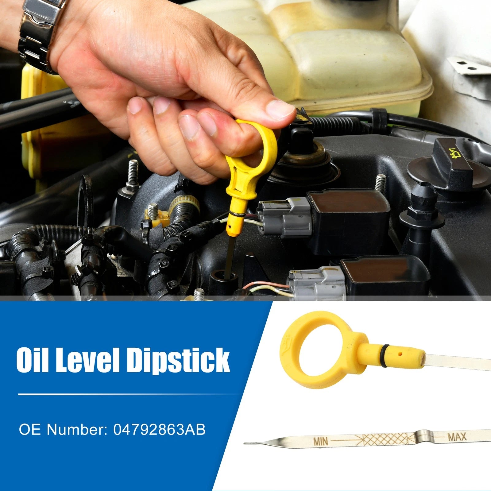 Engine Oil Level Indicator Dipstick for Dodge Magnum (2005–2008) No. 04792863AB