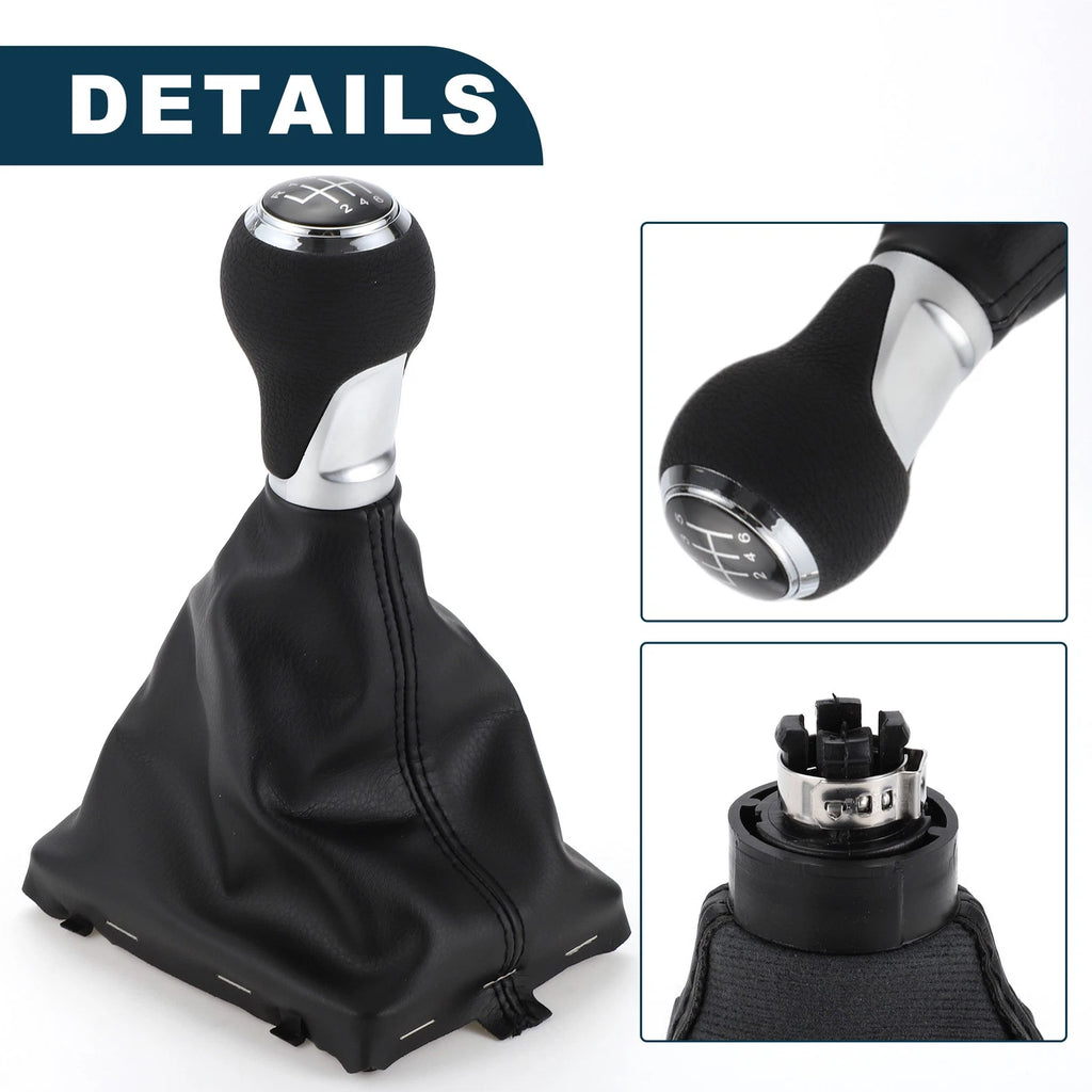 6 Speed Gear Shifter Knob with Cover No. 8K0863278H for Audi A4 B8 (2007–2015)