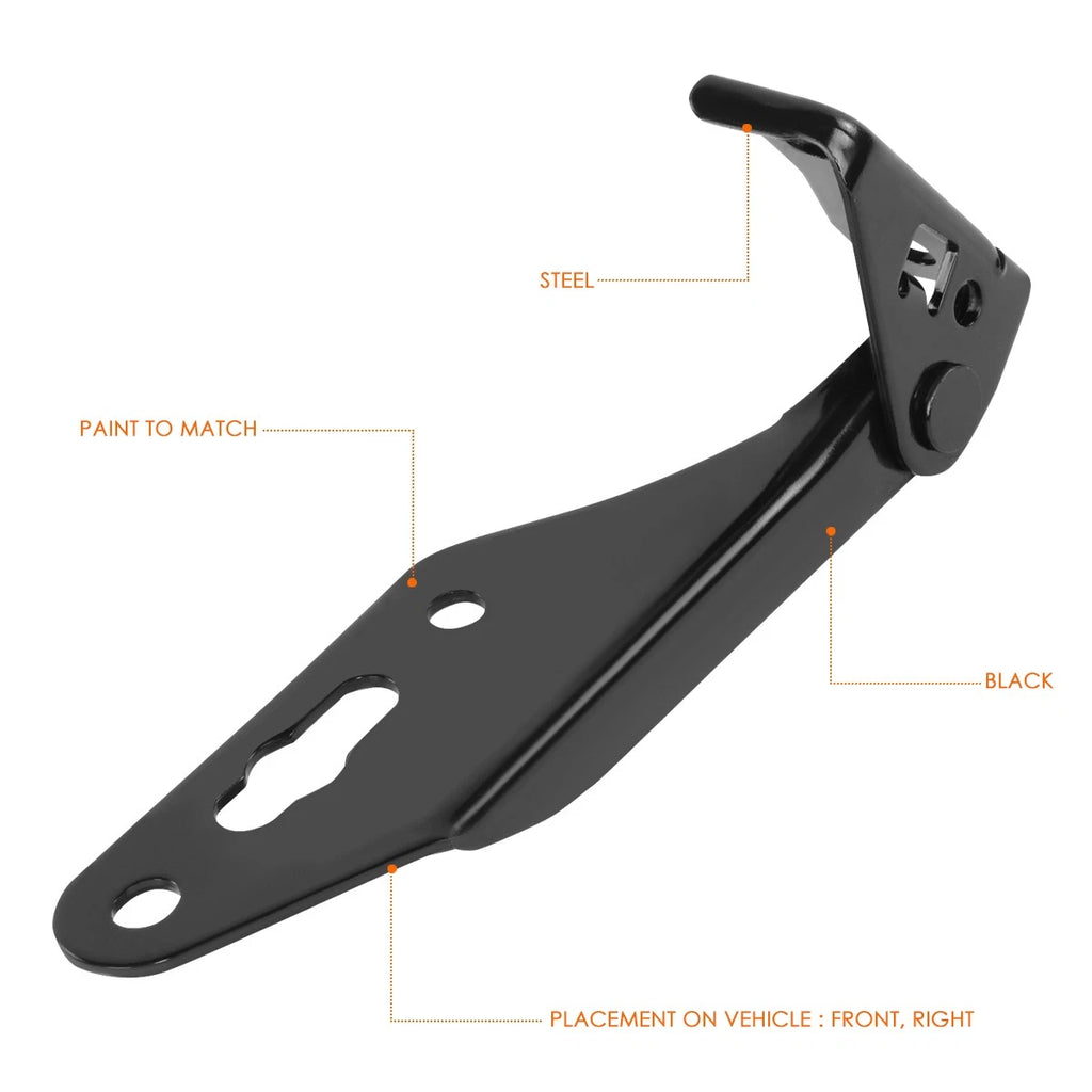 RH Passenger Side Steel Engine Hood Hinge for Honda Civic (1992–1995)