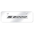 Chrome Name on Chrome Mini License Plate - Officially Licensed for Honda S2000