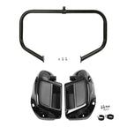 Black Lower Vented Fairings Engine Guard Bar for Harley Street Glide (2014–2023)
