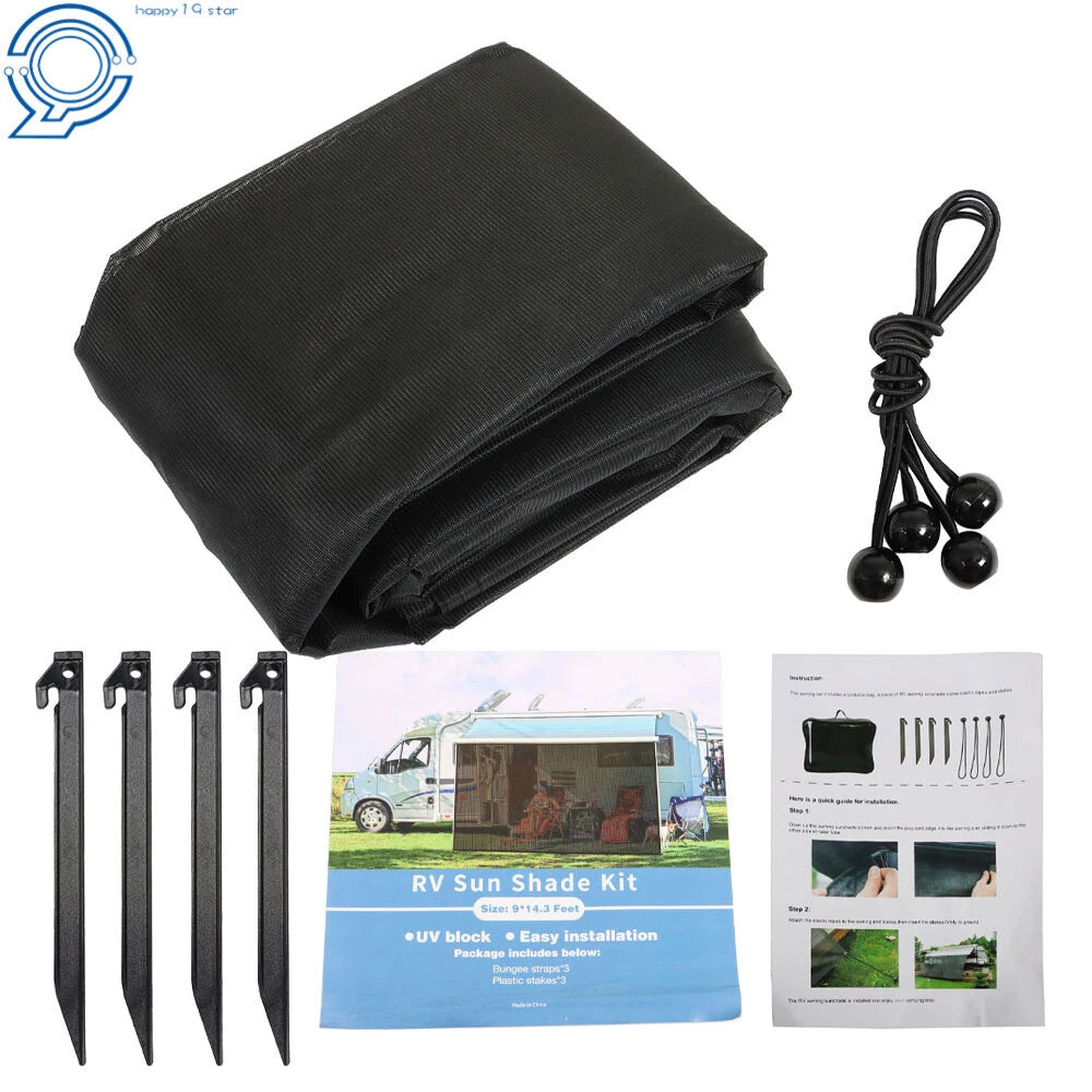 RV Awning Sun Shade Privacy Screen for Camper (Various Sizes)