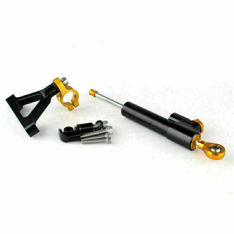 Steering Damper with Bracket for Kawasaki ZX6R (2007–2008) T9 Black