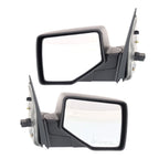 Set of 2 Power Mirrors for Ford Explorer (2006–2010) Textured Black Manual Folding