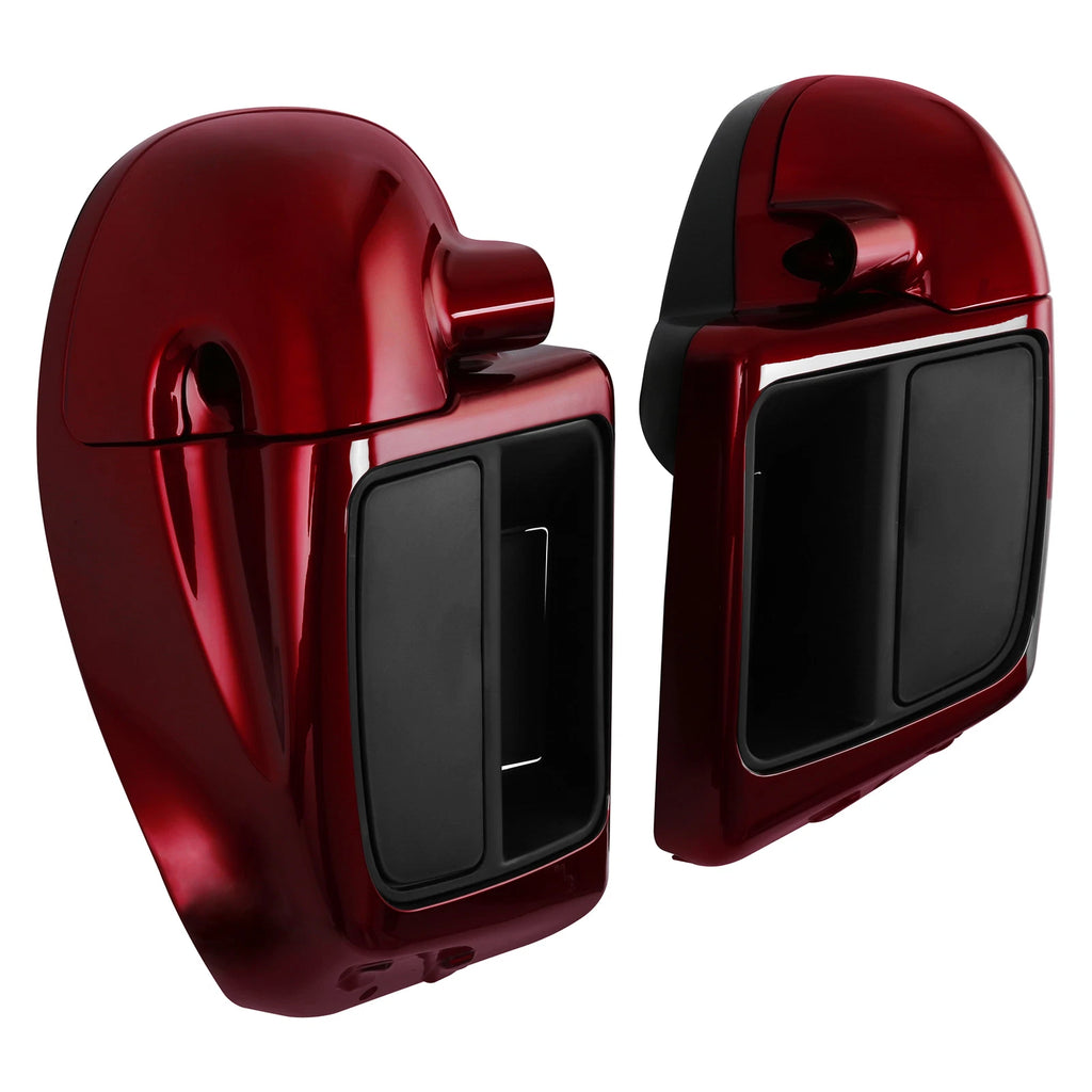 Lower Vented Leg Fairings for Harley Street Glide (2014–2025) Velocity Red Sunglo