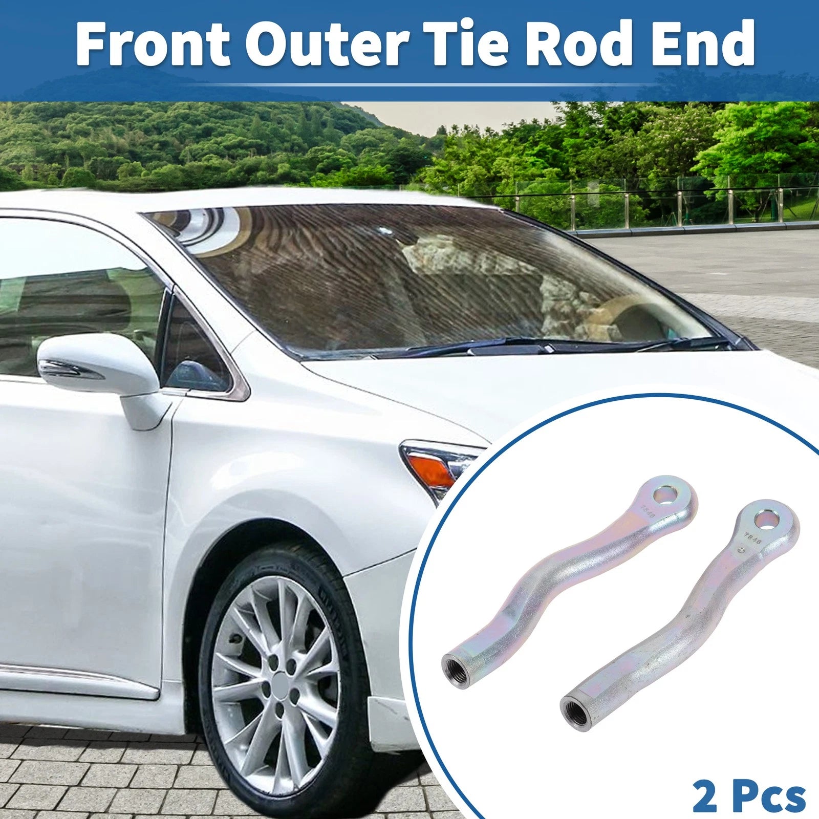 2X Front Outer Tie Rod Ends for Lexus IS250 (2006–2015) No. 4546330130