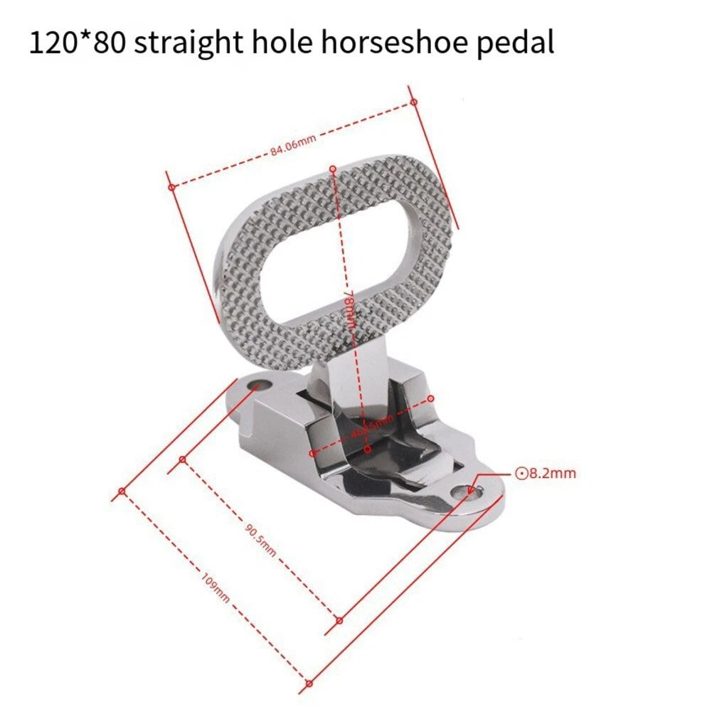 316 Stainless Steel Foldable Footrest for Boat (Space-Saving Design)