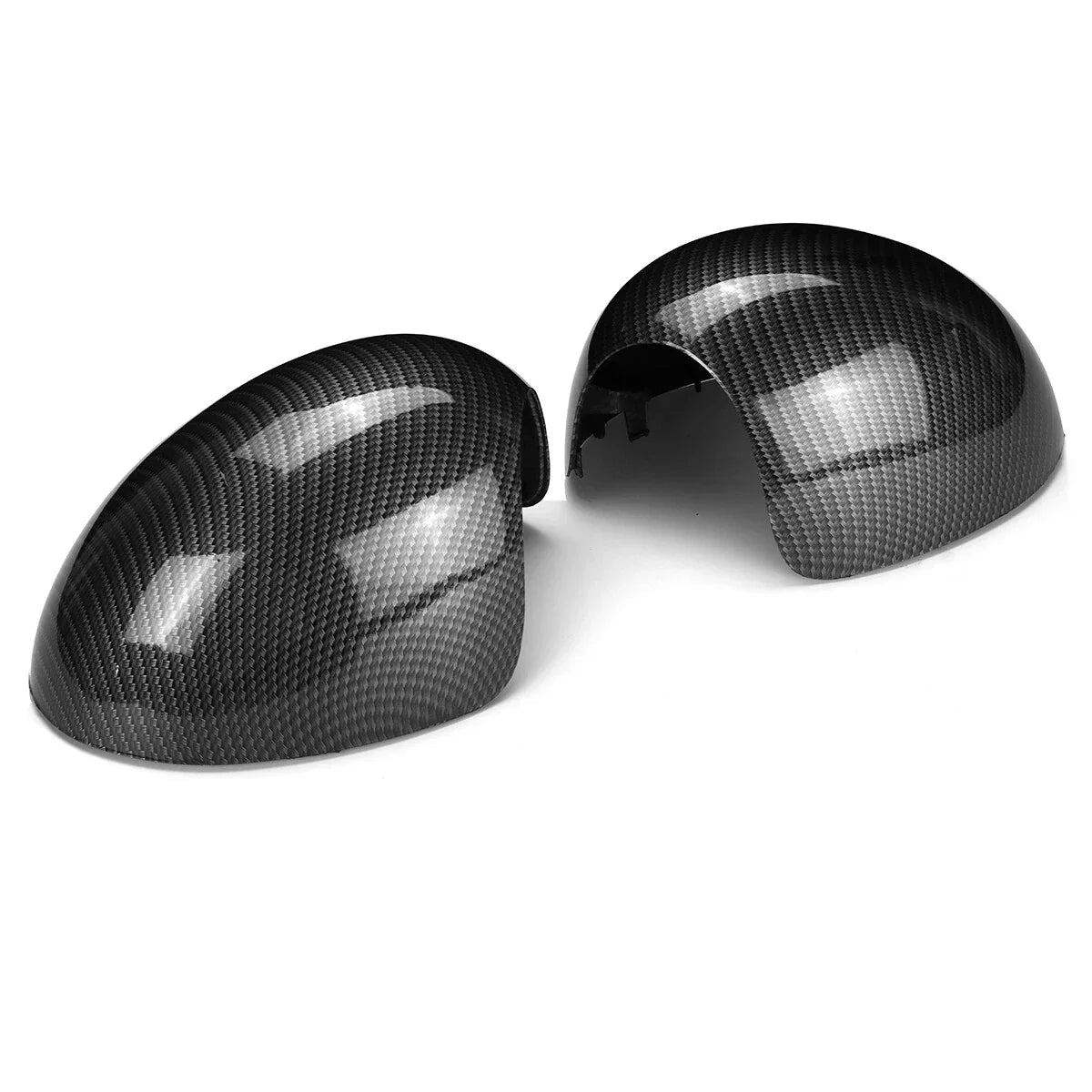 Carbon Look Wing Mirror Cover Caps for MINI Cooper (2007–2013)