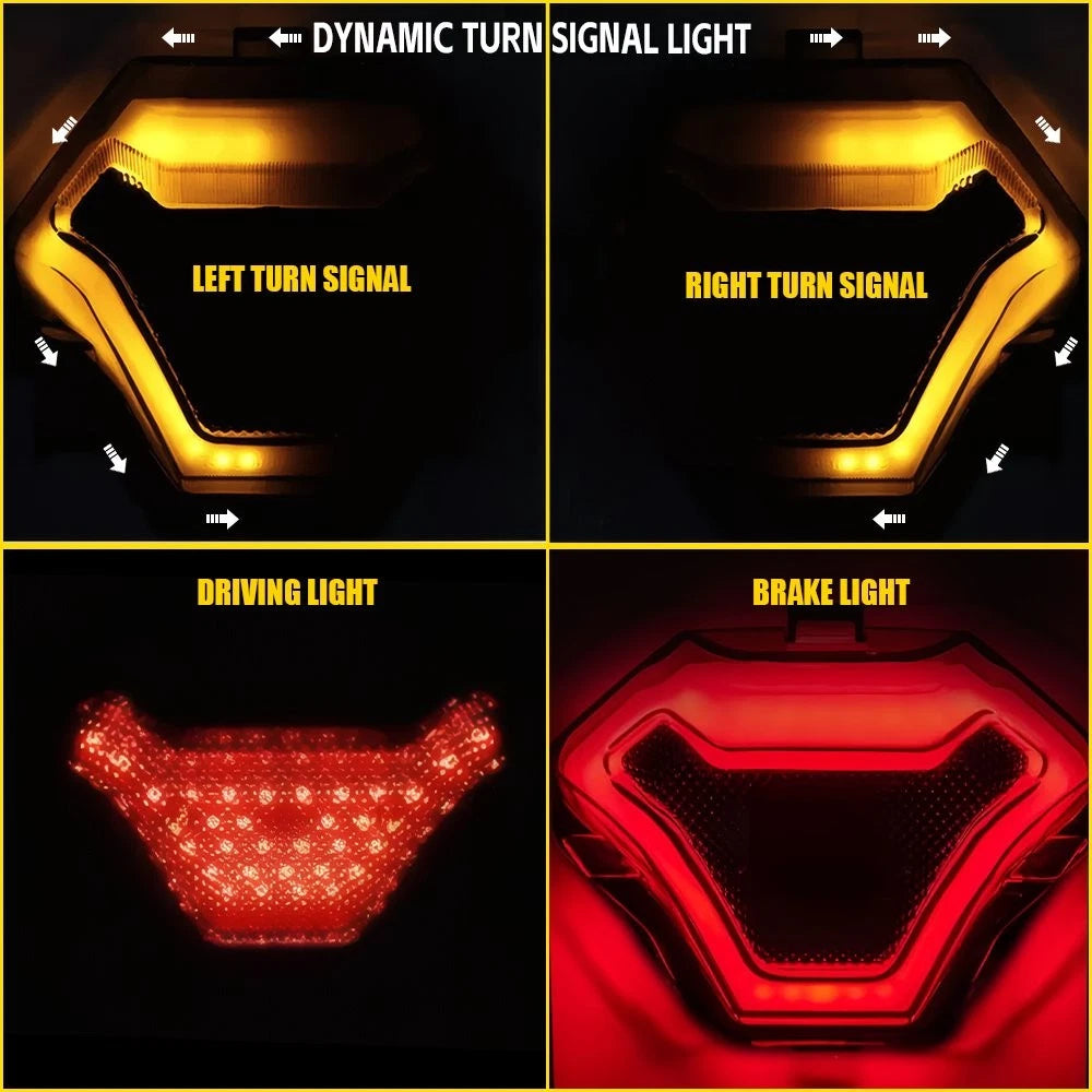 Smoke LED Brake Tail Light Turn Signal for Yamaha MT-07 (2021–2024)