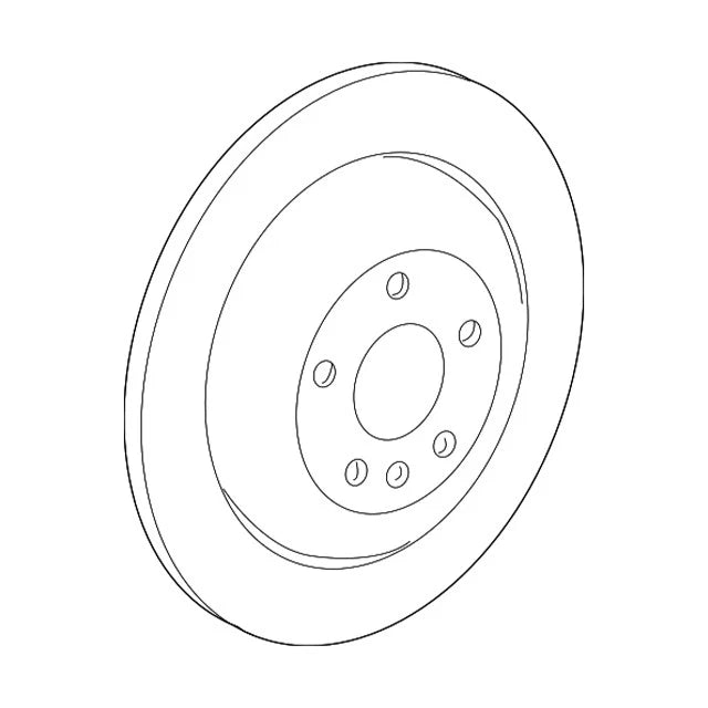 Genuine OEM Rear Disc Brake Rotor 164423131290 for Mercedes-Benz GL320 (2007)