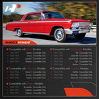 Rear Pair Hydraulic Fluid Hose Lines for Chevy Impala