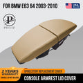 Leather Console Lid Armrest Cover for BMW E63 E64 650 (2003–2010) Beige