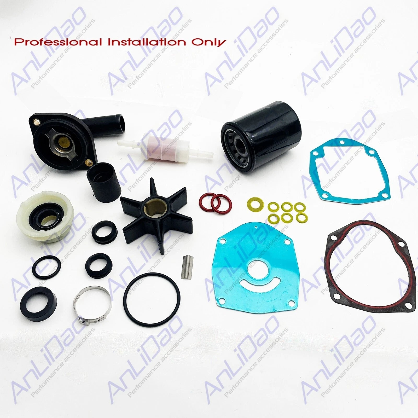 Outboard Maintenance Kit for Mercury 75-115HP 4-Stroke (2.1L) (8M0097855, 8M0057748)