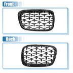Front Hood Bumper Grille 2x for BMW 525i 530i E39 (2001 - 2003)