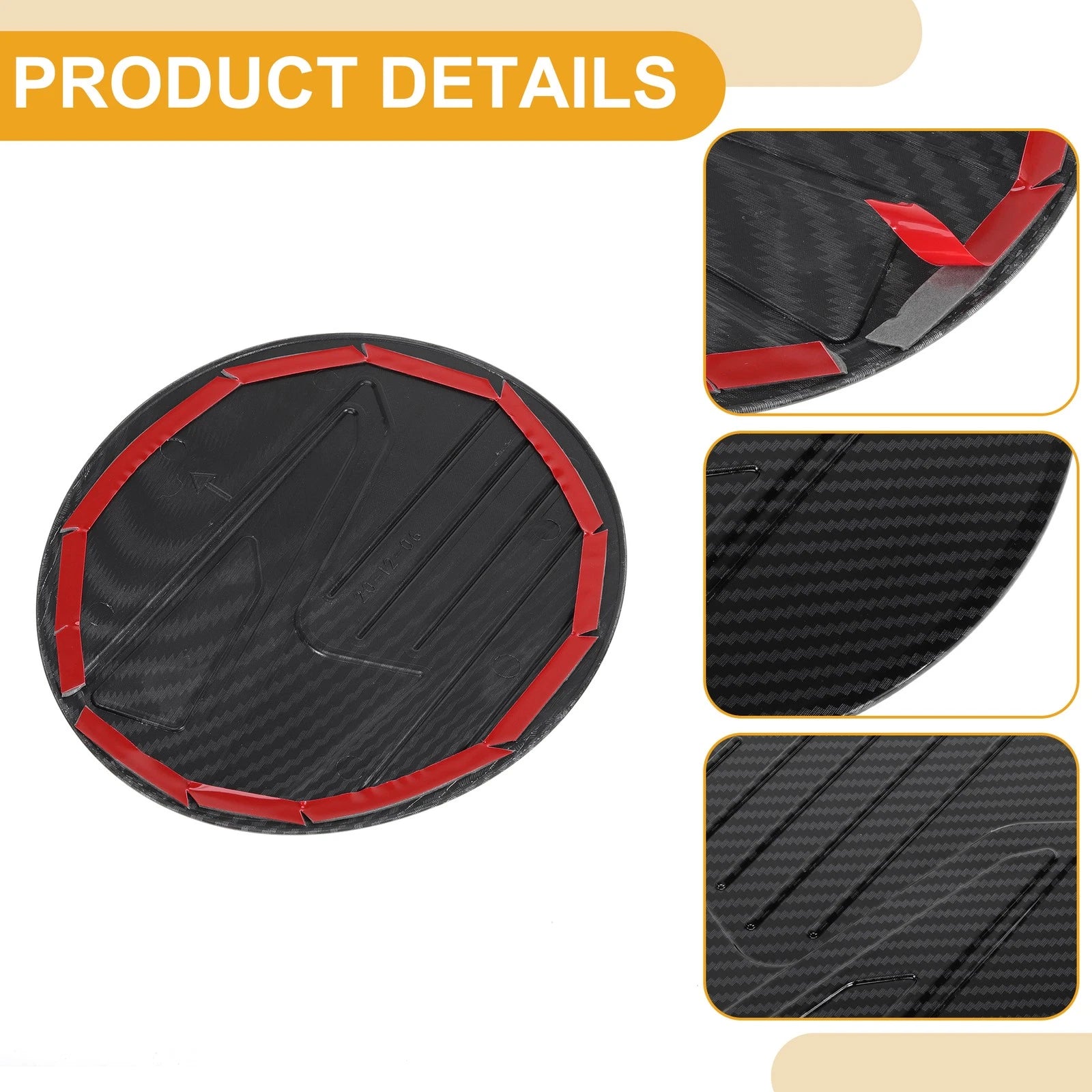 Fuel Tank Door Cap for Mazda CX-30 (2020–2025) Carbon Fiber Black