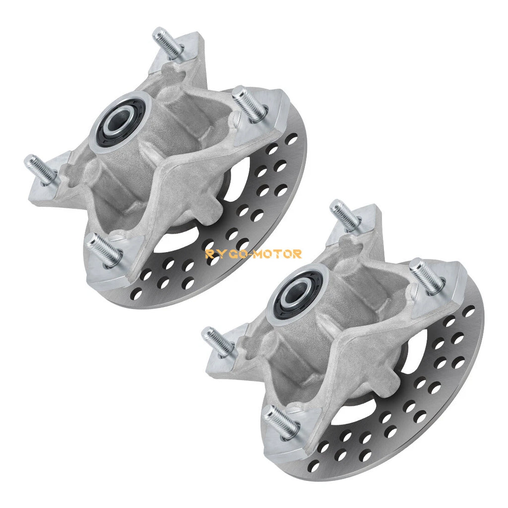 2 Front Wheel Hub & Rotor Kit for Yamaha Raptor 660R 700 700R (2001–2014)