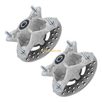 2 Front Wheel Hub & Rotor Kit for Yamaha Raptor 660R 700 700R (2001–2014)