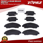 Set of 4 Ceramic Disc Brake Pads for Chevrolet Traverse GMC Acadia