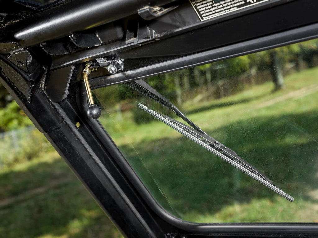 Flip Down Glass Windshield for Polaris General 1000 (2016–2023) - Double Wiper