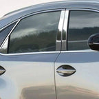 Luxury FX Stainless Steel Pillar Posts 8pc with Triangles for Lexus NX (2015–2021)