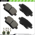 4X Rear Ceramic Brake Pads for Cadillac XT4 (2019–2023)