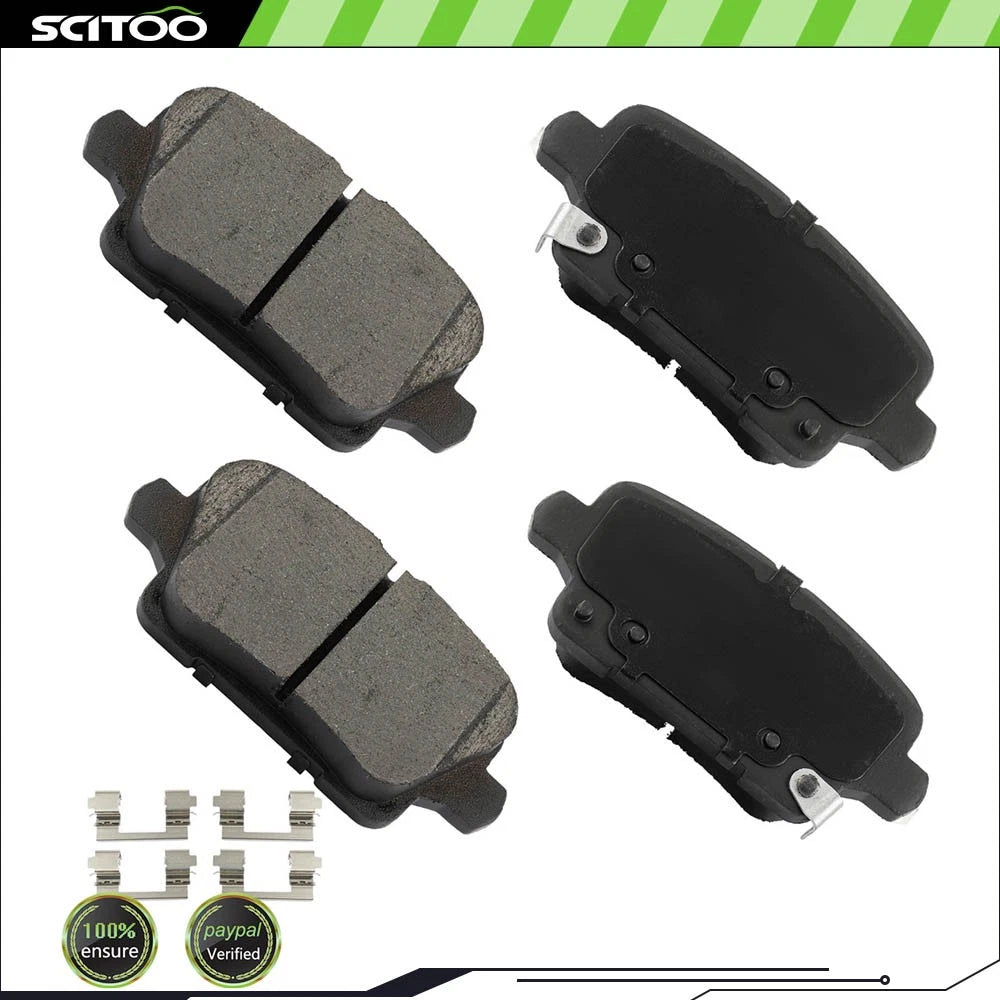 4X Rear Ceramic Brake Pads for Cadillac XT4 (2019–2023)