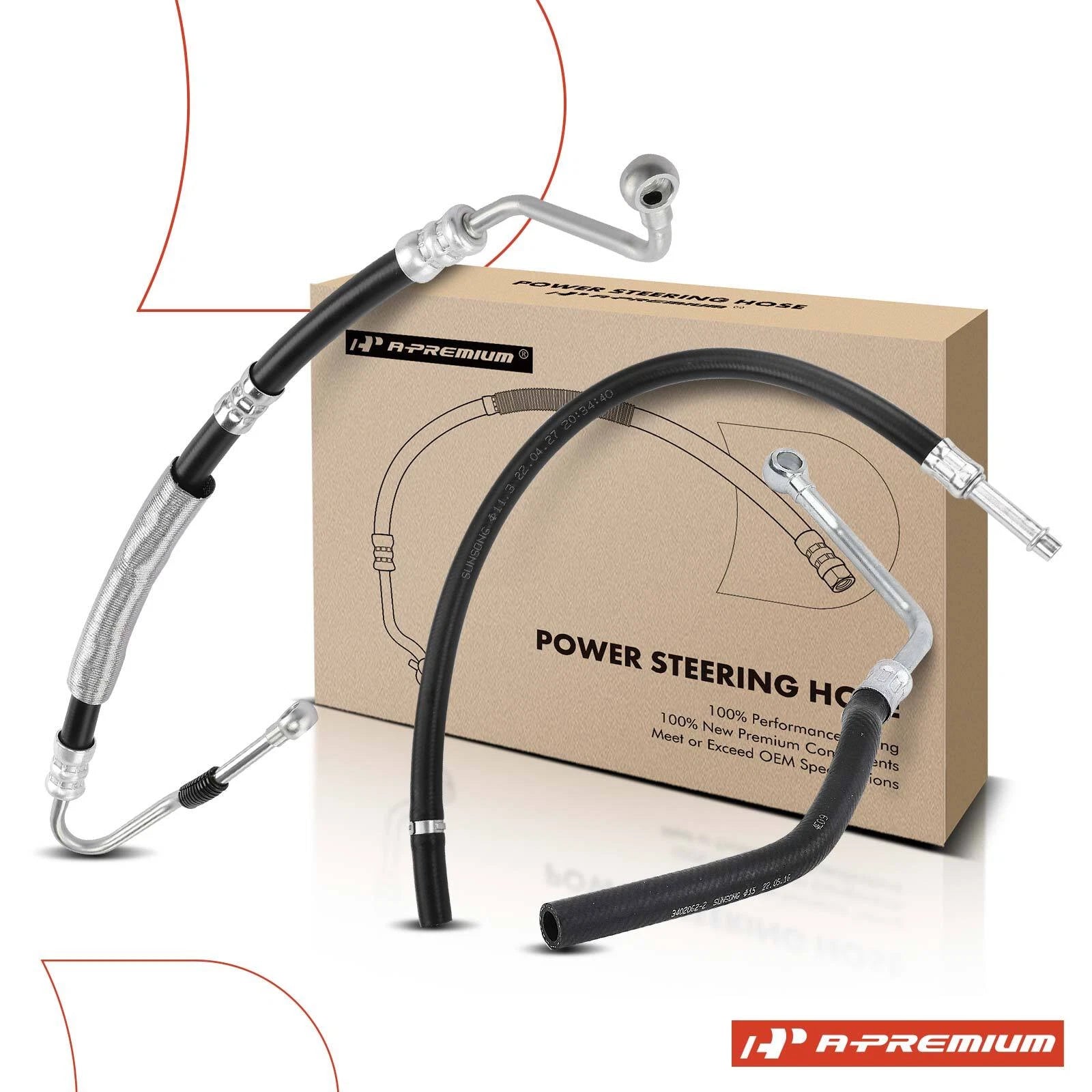 3X Power Steering Line Hose Assembly for BMW 740i 1997–2001 740iL 1996–2001