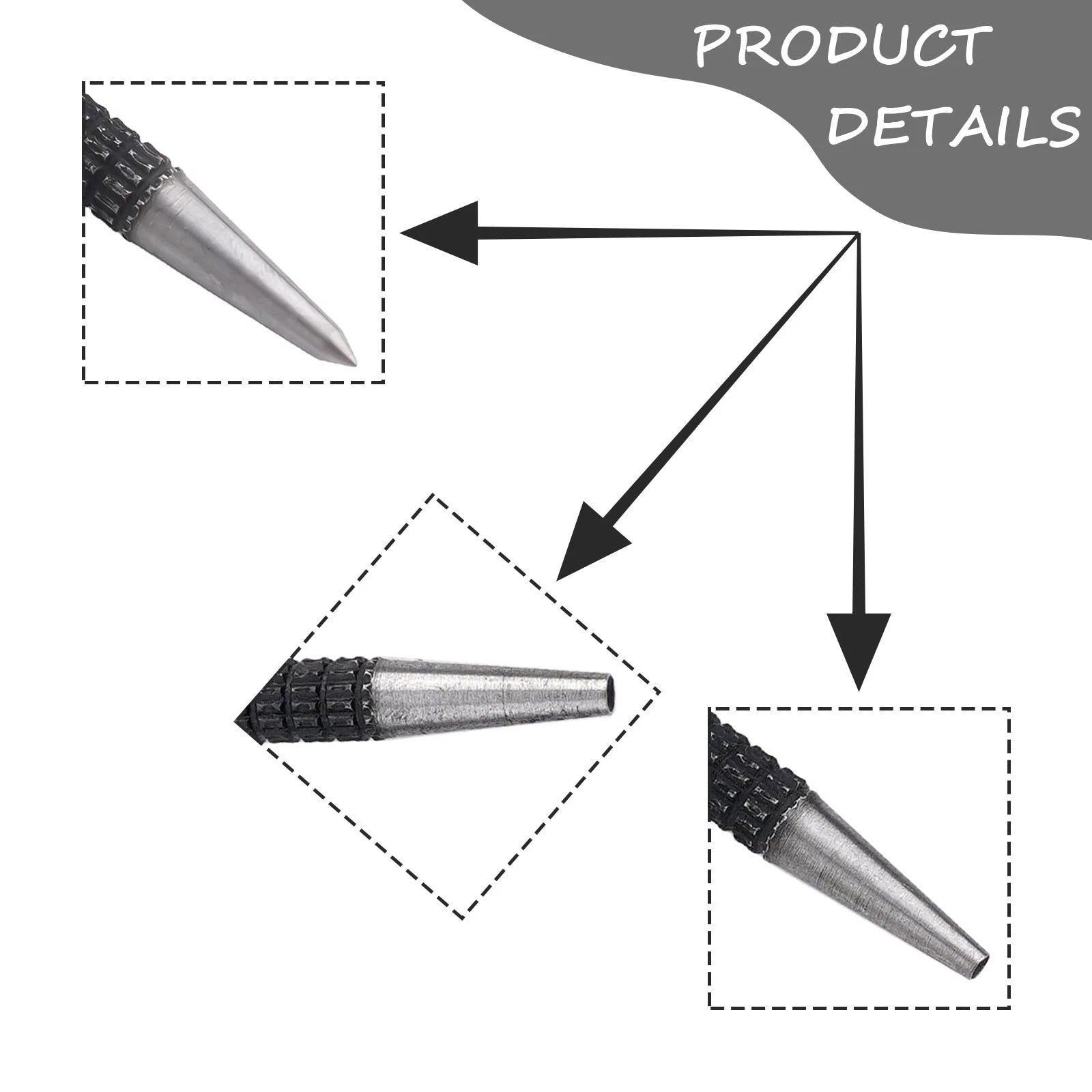 Set of 4 Nail Punches for Various Materials
