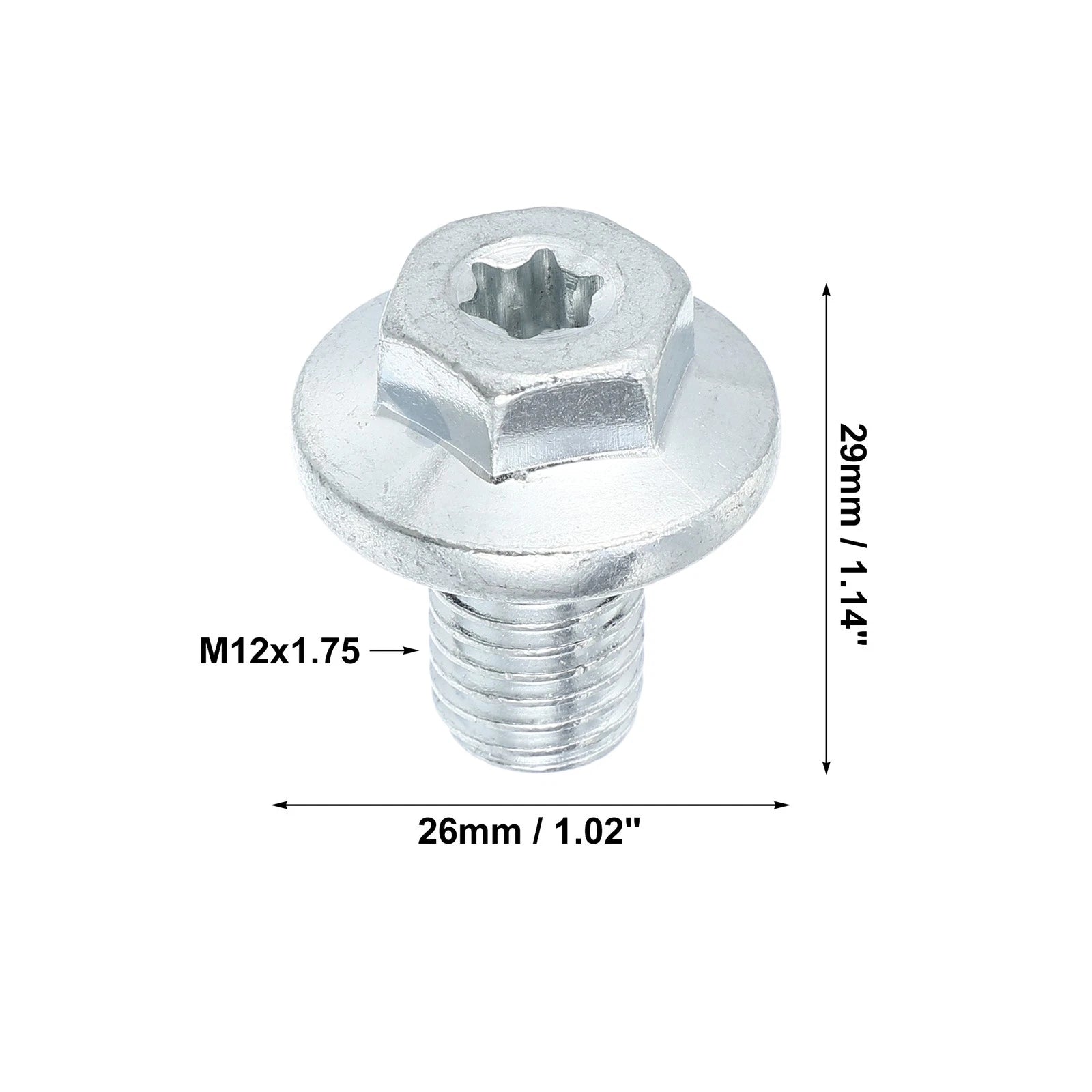 M12x1.75 Engine Oil Drain Plug Screw for Chevrolet Silverado 1500 