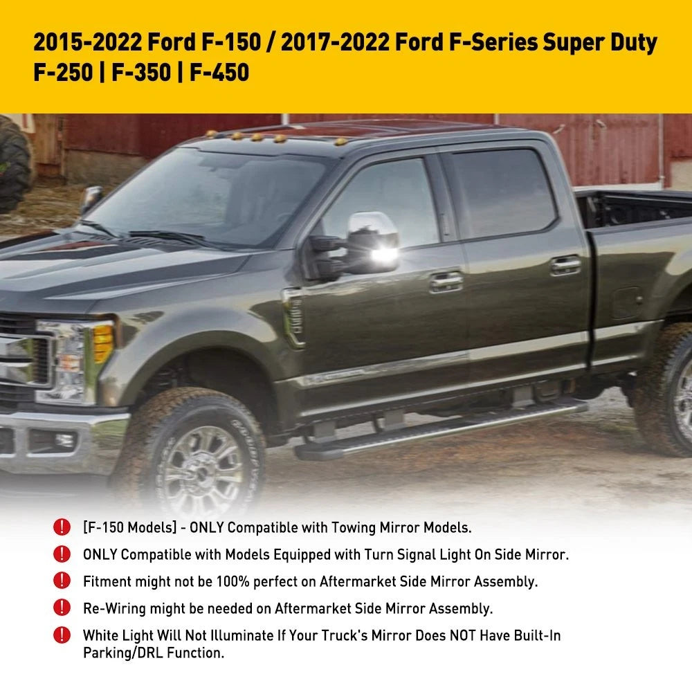 Smoked Switchback LED Strips for Ford Super Duty (2017–2022)