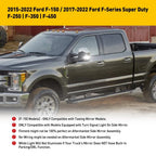 Smoked Switchback LED Strips for Ford Super Duty (2017–2022)
