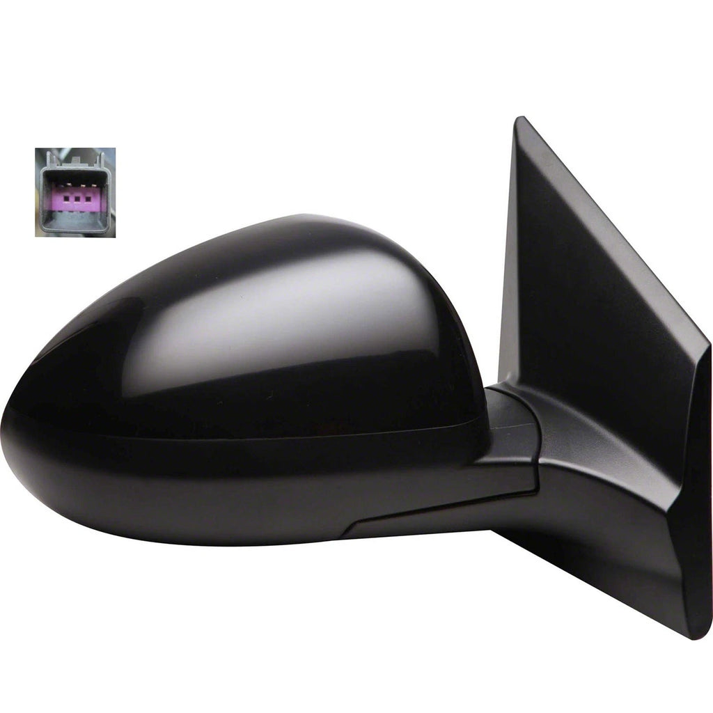 Replacement Ready to Paint Passenger Side Power Mirror w Heated Glass for Toyota Corolla (2003–2008)