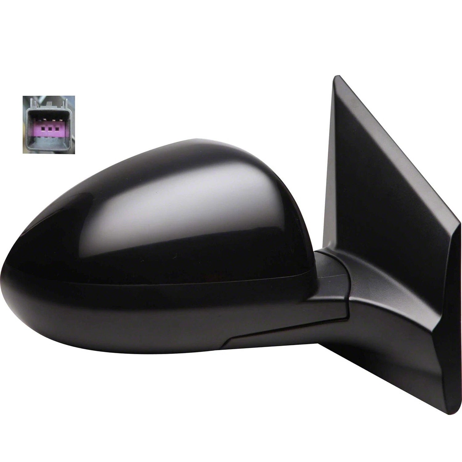 Replacement Ready to Paint Passenger Side Power Mirror w Heated Glass for Toyota Corolla (2003–2008)