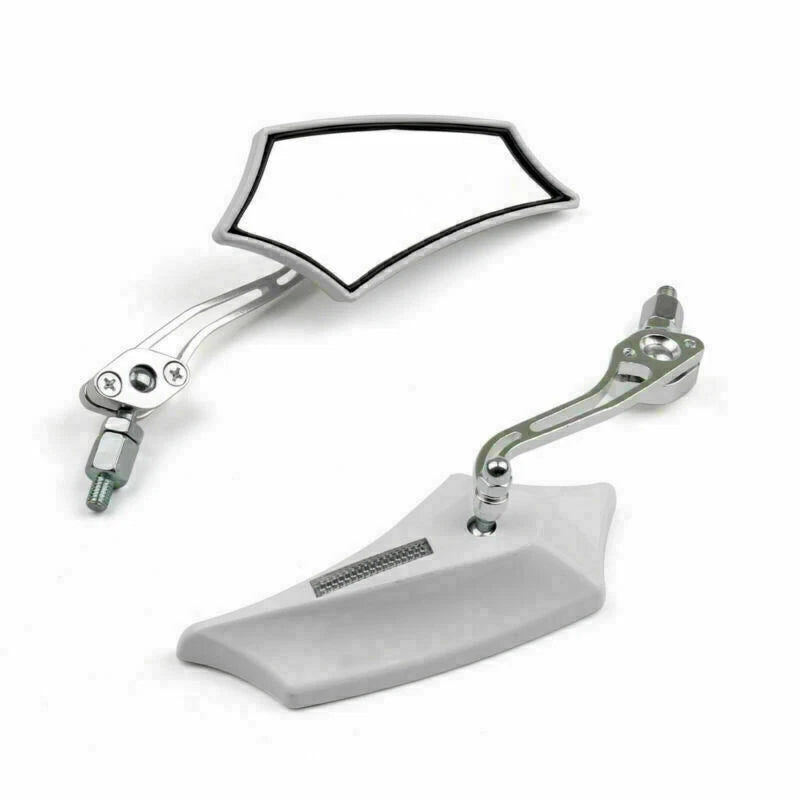 Rear View Mirrors 8mm 10mm for Motorcycle Chopper Cruiser Dirt Bike (GT9)