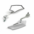 Rear View Mirrors 8mm 10mm for Motorcycle Chopper Cruiser Dirt Bike (GT9)