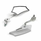 Rear View Mirrors 8mm 10mm for Motorcycle Chopper Cruiser Dirt Bike (GT9)