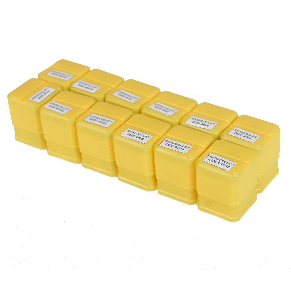 Set of 12 ER32 Spring Collets for CNC Milling Lathe Engraving Machine