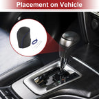 1 Pc Gear Shift Knob Cover for Honda HR-V (2023–2024) Black Blue Faux Leather