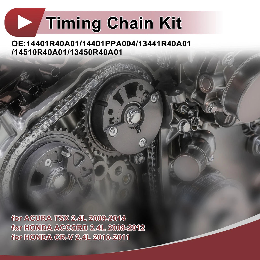 Timing Chain Kit No. 14401PPA004 for Honda Accord CR-V Acura TSX 2.4L (2003–2012)