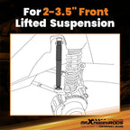 2-3.5" Front Lift Shock for Jeep Wrangler JL Unlimited (2018–2025) 710mm