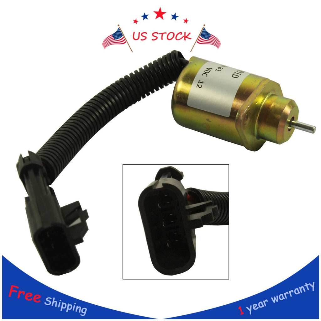Fuel Shut Off Stop Solenoid for Kubota R90
