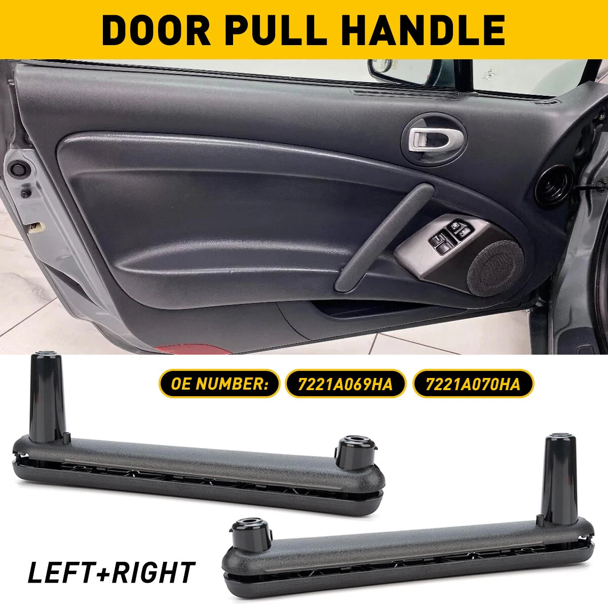 Set of 2 Door Pull Handles for Mitsubishi Eclipse (2006–2012)