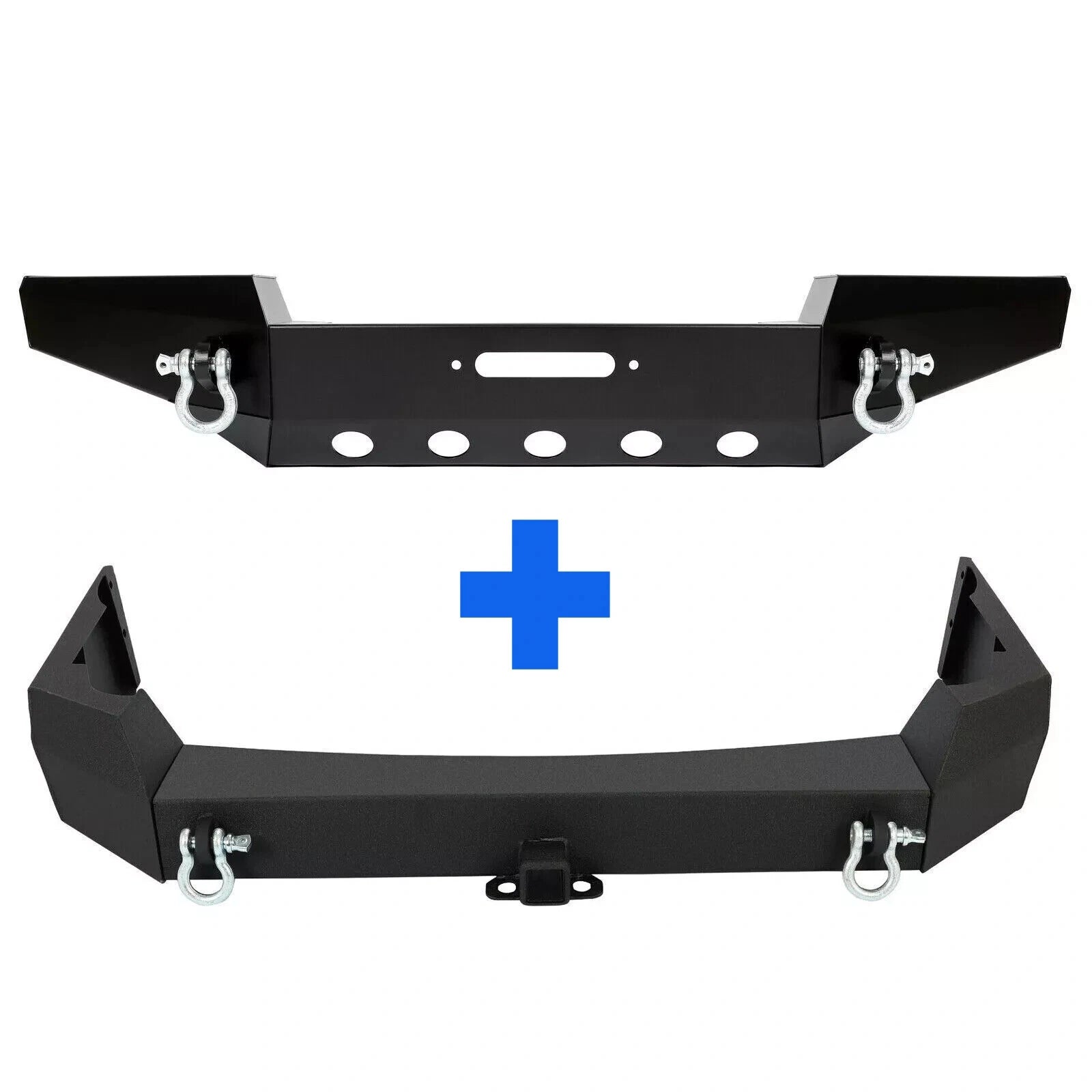 Steel Front & Rear Bumper with D-rings for Jeep Grand Cherokee (1999–2004)
