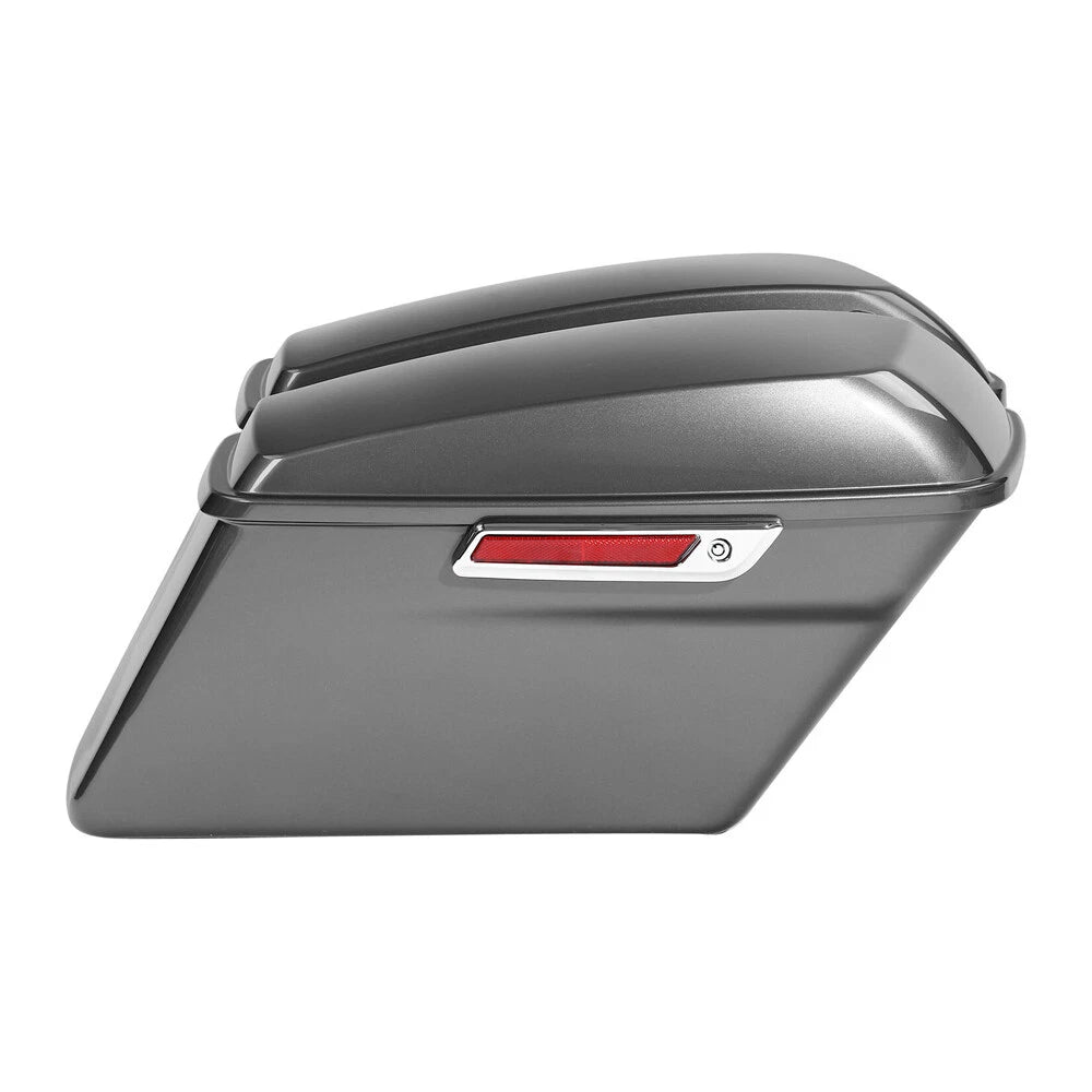 Hard Saddlebags for Harley Touring Street Glide (2014–2024) Industrial Gray