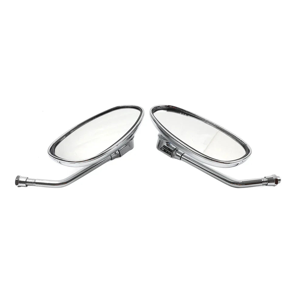 Chrome Rearview Oval Mirror for Honda Shadow Spirit 750 1100 VTX1300 VTX1800 (2001-2010)