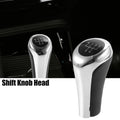 5 Speed Manual Shift Knob for BMW X1 E84 (2009–2015) Faux Leather Black Silver