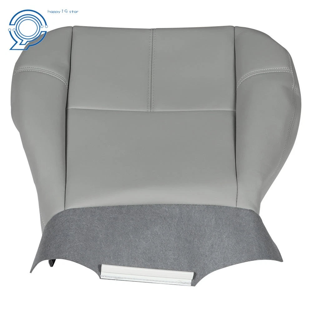 Set of 2 Gray Leatherette Seat Covers for Chevy Silverado 1500 (2007–2014)