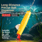 Bait Dispenser for Long Distance Casting and Retrieval